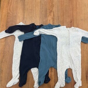 Old Navy Kids Footies - Navy, Teal, Gray